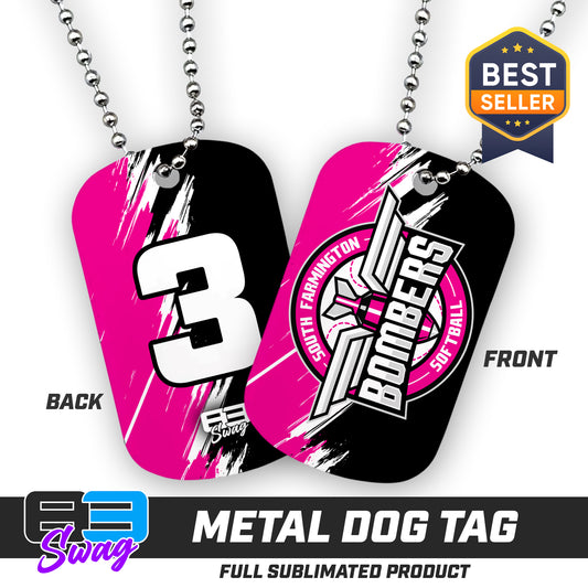 Double Sided Dog Tag - South Farmington Bombers Softball