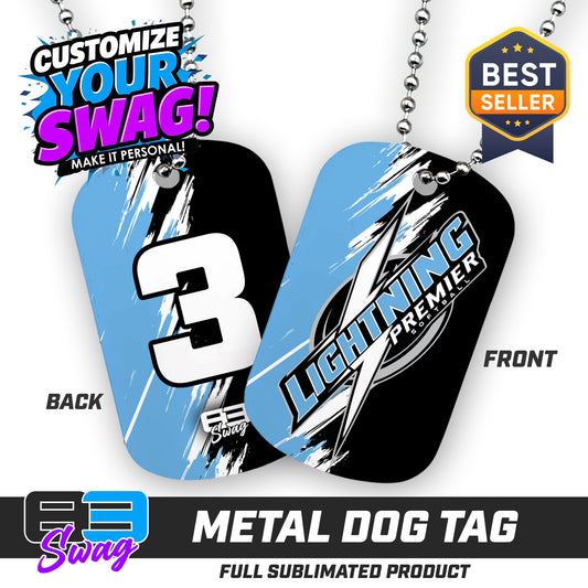 Double Sided Dog Tag - Lightning Premier Softball