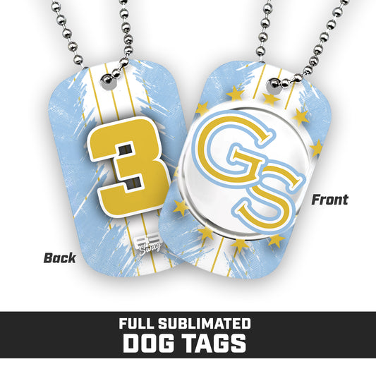 Golden Spikes Baseball 2024 Edition - Double Sided Dog Tags - Includes Chain