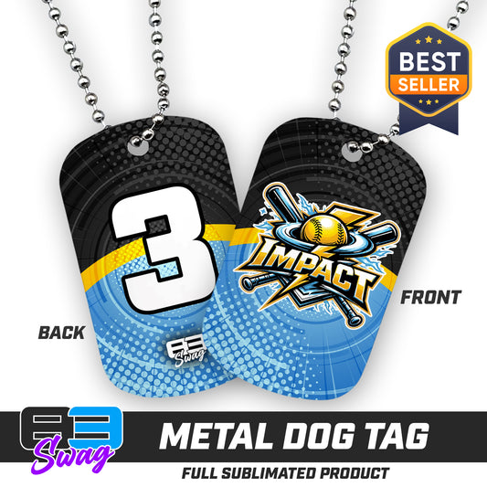 CUSTOM - Double Sided Dog Tag - Impact Softball - Massachusetts