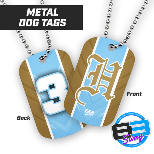 Hard Nose Baseball 2024 - Double Sided Dog Tags - Includes Chain