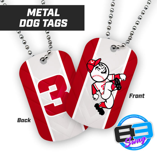 Fleming Island 10U Reds - Double Sided Dog Tags - Includes Chain