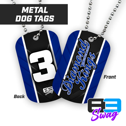 JCB Diamond Kings Baseball - Double Sided Dog Tags - Includes Chain