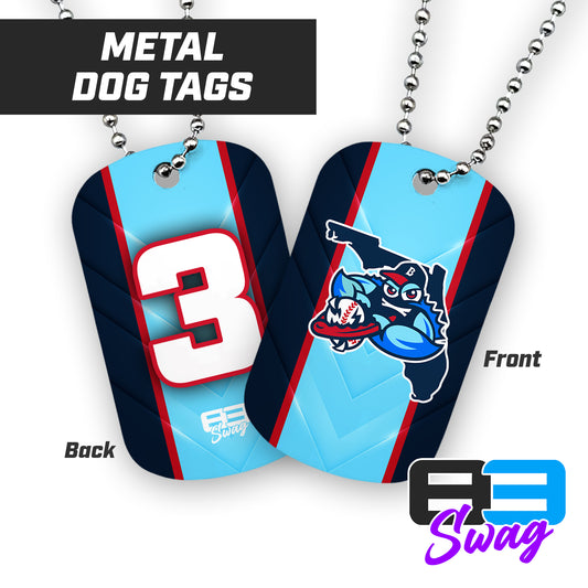 FCA BlueClaws 2024 Edition - Double Sided Dog Tags - Includes Chain
