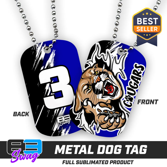 Double Sided Dog Tag - North Caroline Cougars Football
