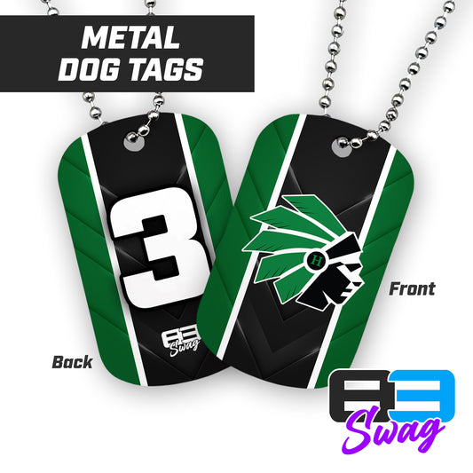 Hopatcong Warriors 2024 Edition - Double Sided Dog Tags - Includes Chain