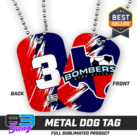 Double Sided Dog Tag - BYSC Bombers Soccer
