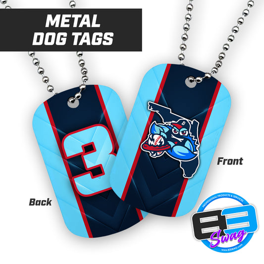 FCA Blueclaws Baseball - Double Sided Dog Tags - Includes Chain
