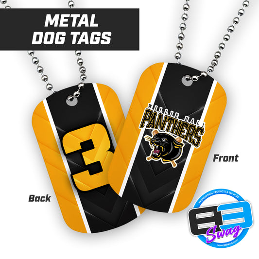 Willie Hall Panthers Baseball - Double Sided Dog Tags - Includes Chain
