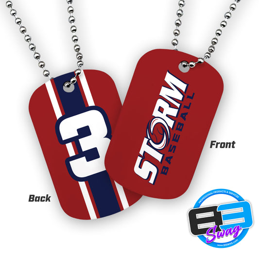 Double Sided Dog Tags - Includes Chain - Fleming Island Storm
