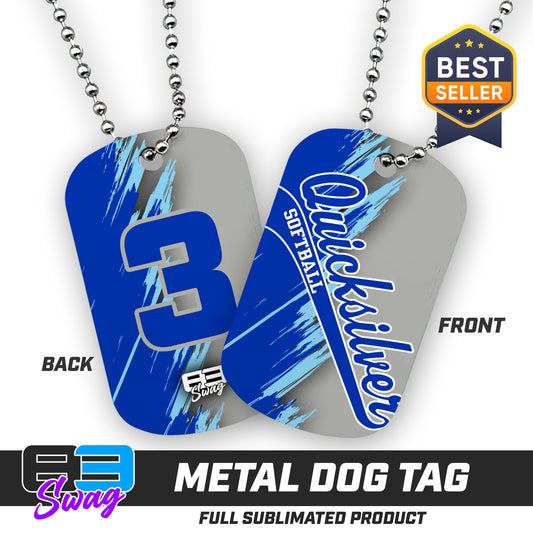 Double Sided Dog Tag - Quicksilver Softball