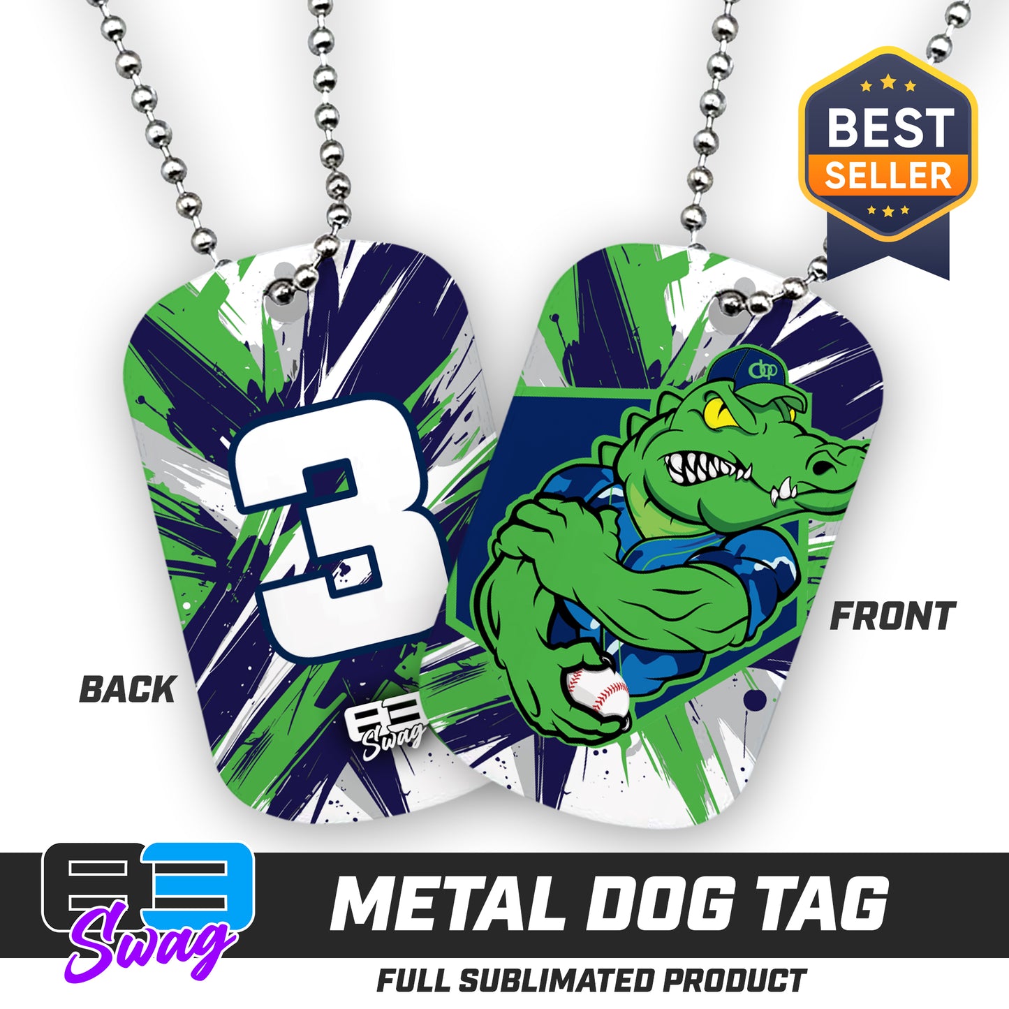 Double Sided Dog Tag - Orlando Baseball Prospects - Swamp Kings V.2026