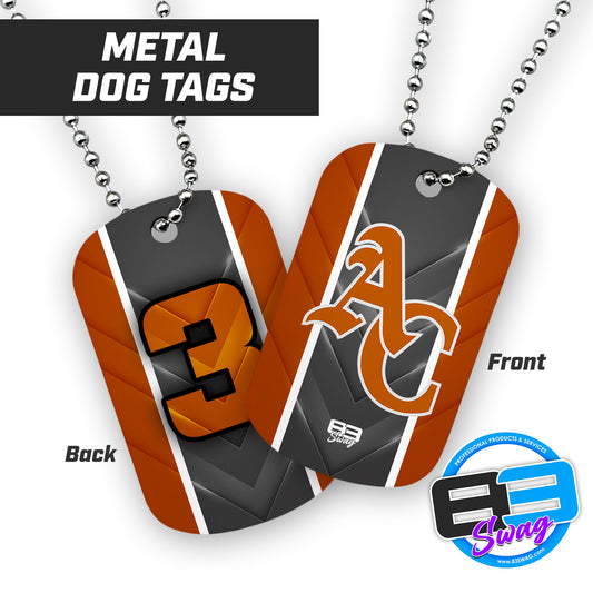 ANCIENT CITY REDS - Double Sided Dog Tags - Includes Chain