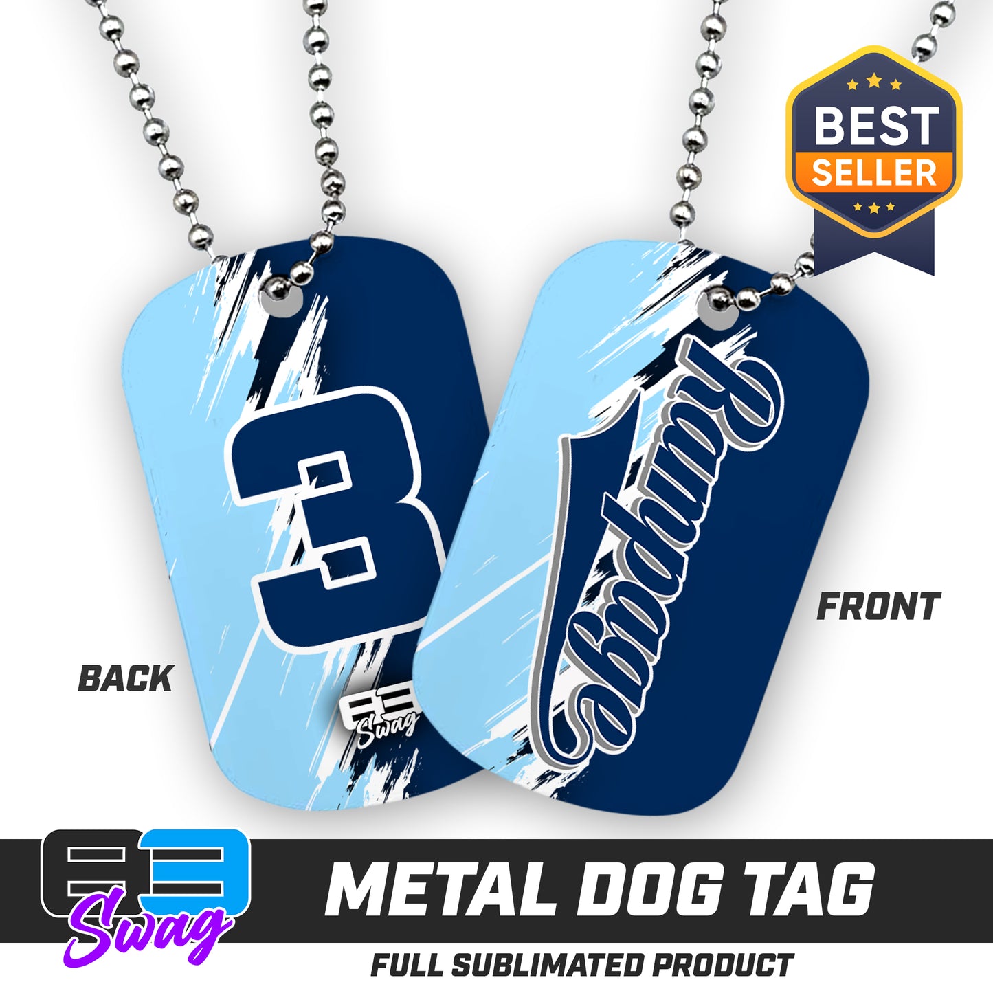 Double Sided Dog Tag - Mississippi Rampage 2030 Softball