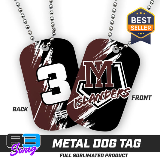 Double Sided Dog Tag - Mercer Islanders Baseball