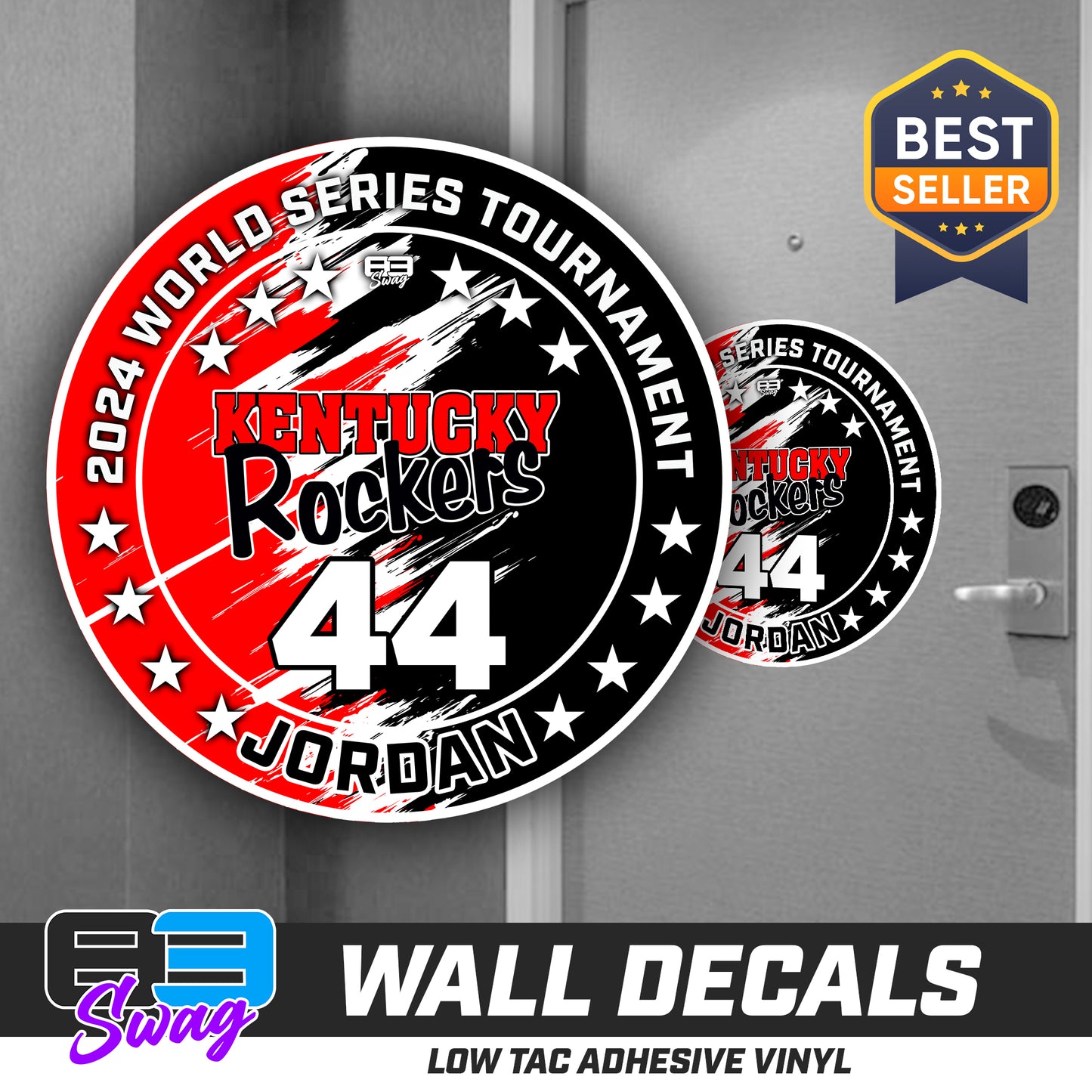 TEAM ORDER ONLY - LOW TAC WALL DECAL! - Kentucky Rockers Softball