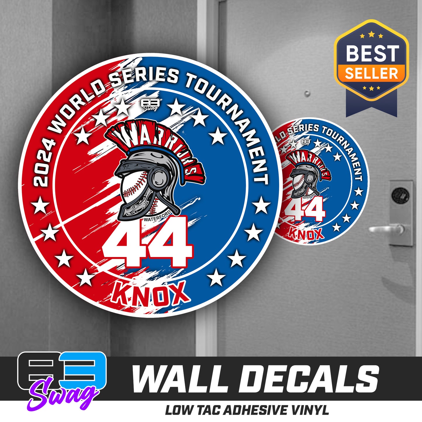 TEAM ORDER ONLY - LOW TAC WALL DECAL! - Waterford Warriors - 2024 Fall Edition