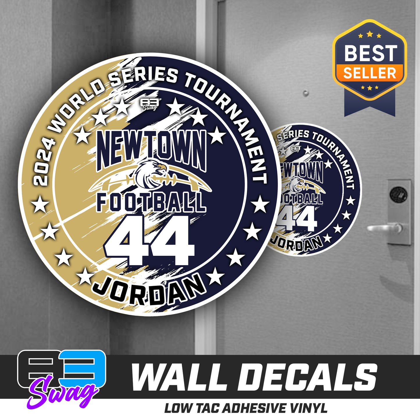 TEAM ORDER ONLY - LOW TAC WALL DECAL! - Newtown Football