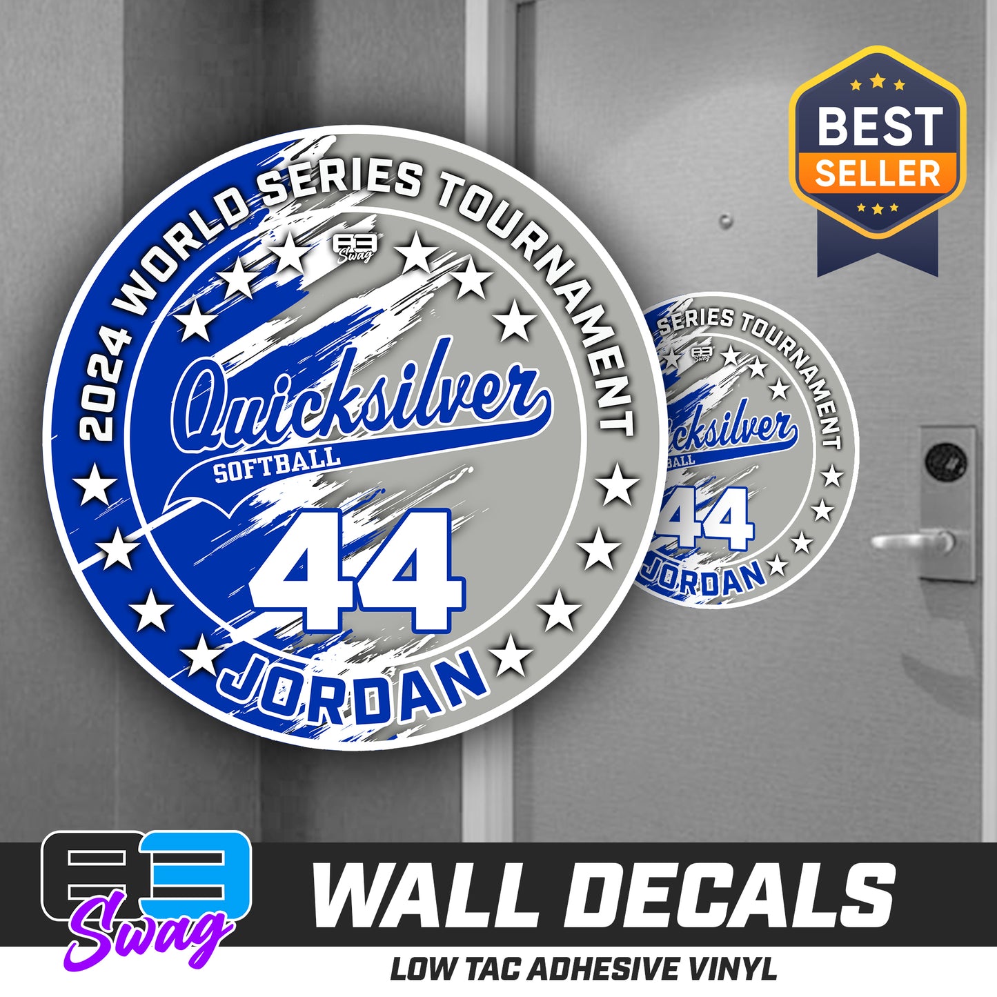 TEAM ORDER ONLY - LOW TAC WALL DECAL! - Quicksilver Softball