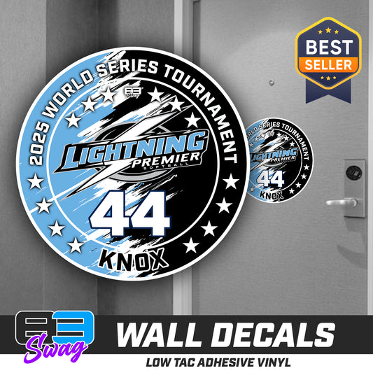 TEAM ORDER ONLY - LOW TAC WALL DECAL! - Lightning Premier Softball