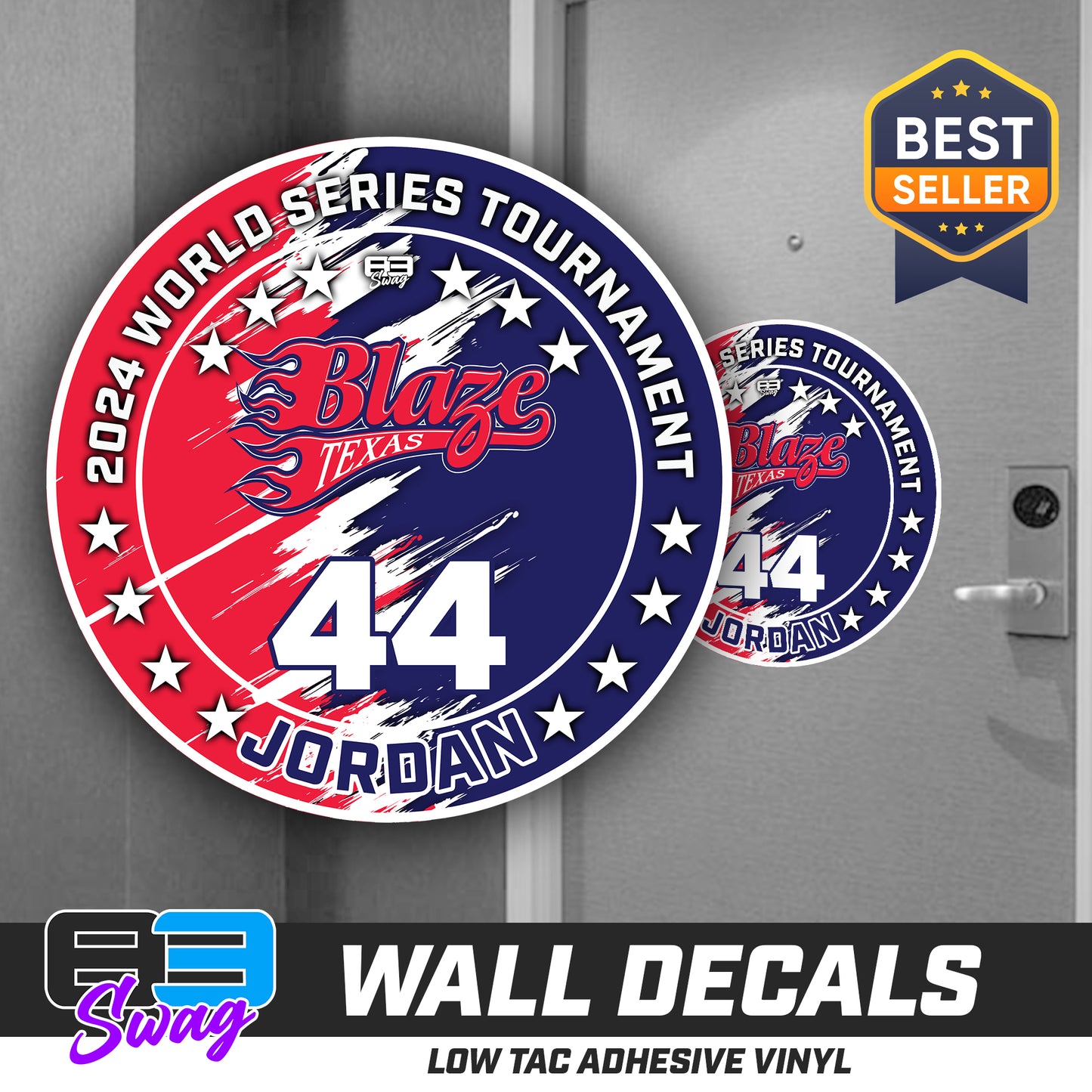 TEAM ORDER ONLY - LOW TAC WALL DECAL! - Texas Blaze Softball