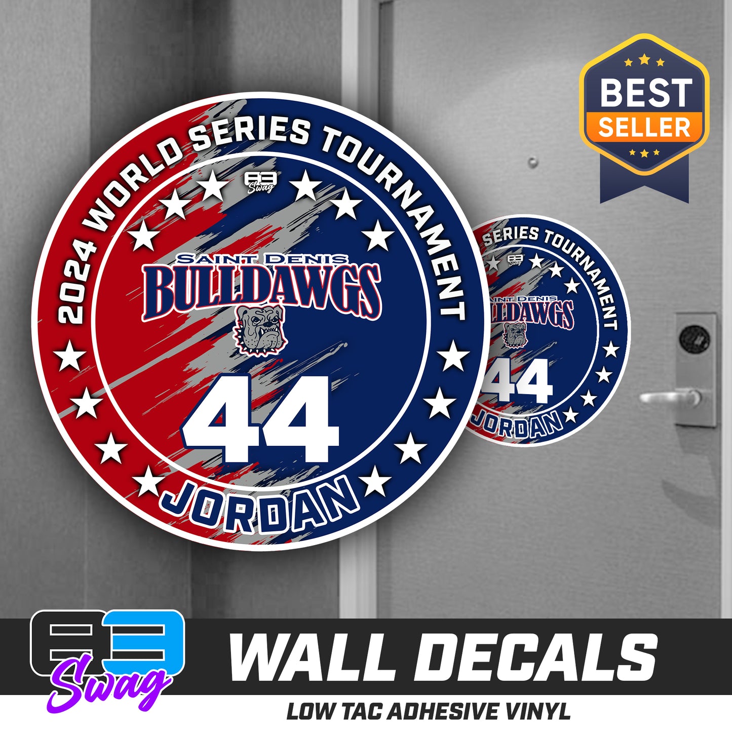 TEAM ORDER ONLY - LOW TAC WALL DECAL! - St. Denis Bulldawgs