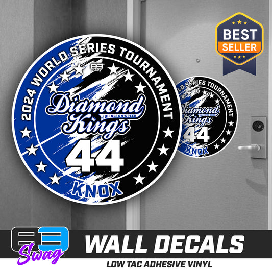 TEAM ORDER ONLY - LOW TAC WALL DECAL! - JCB Diamond Kings Baseball