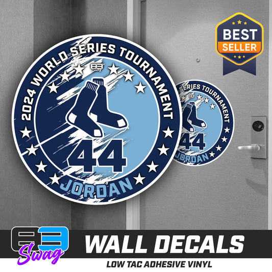 TEAM ORDER ONLY - LOW TAC WALL DECAL! - Blue Sox