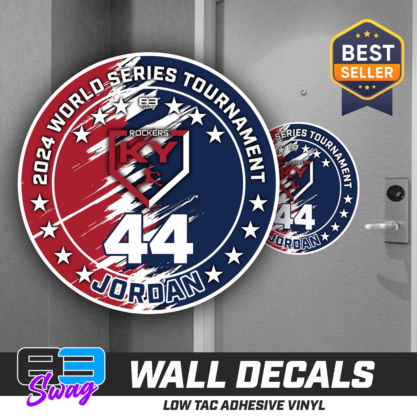 TEAM ORDER ONLY - LOW TAC WALL DECAL! - KY Rockers Softball