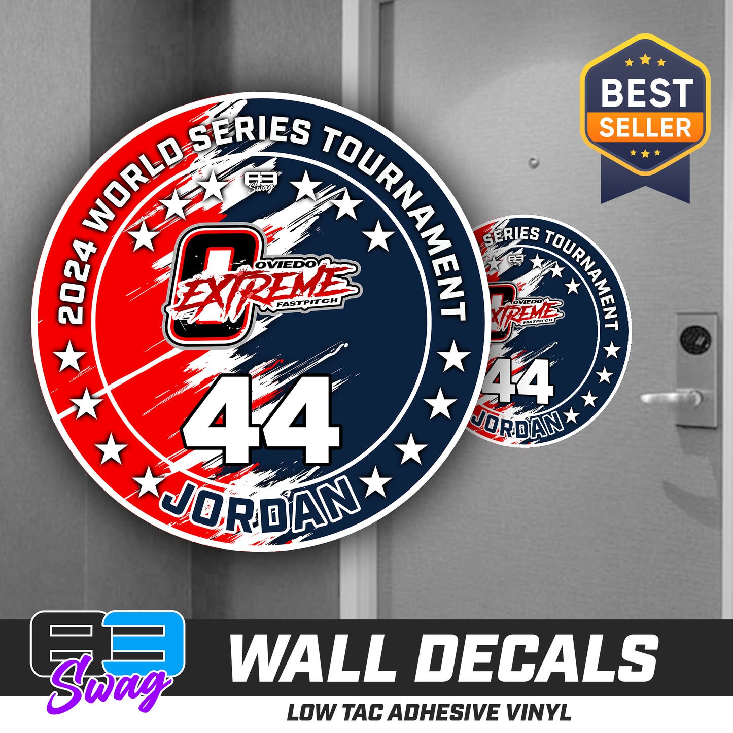 TEAM ORDER ONLY - LOW TAC WALL DECAL! - Oviedo Extreme Softball