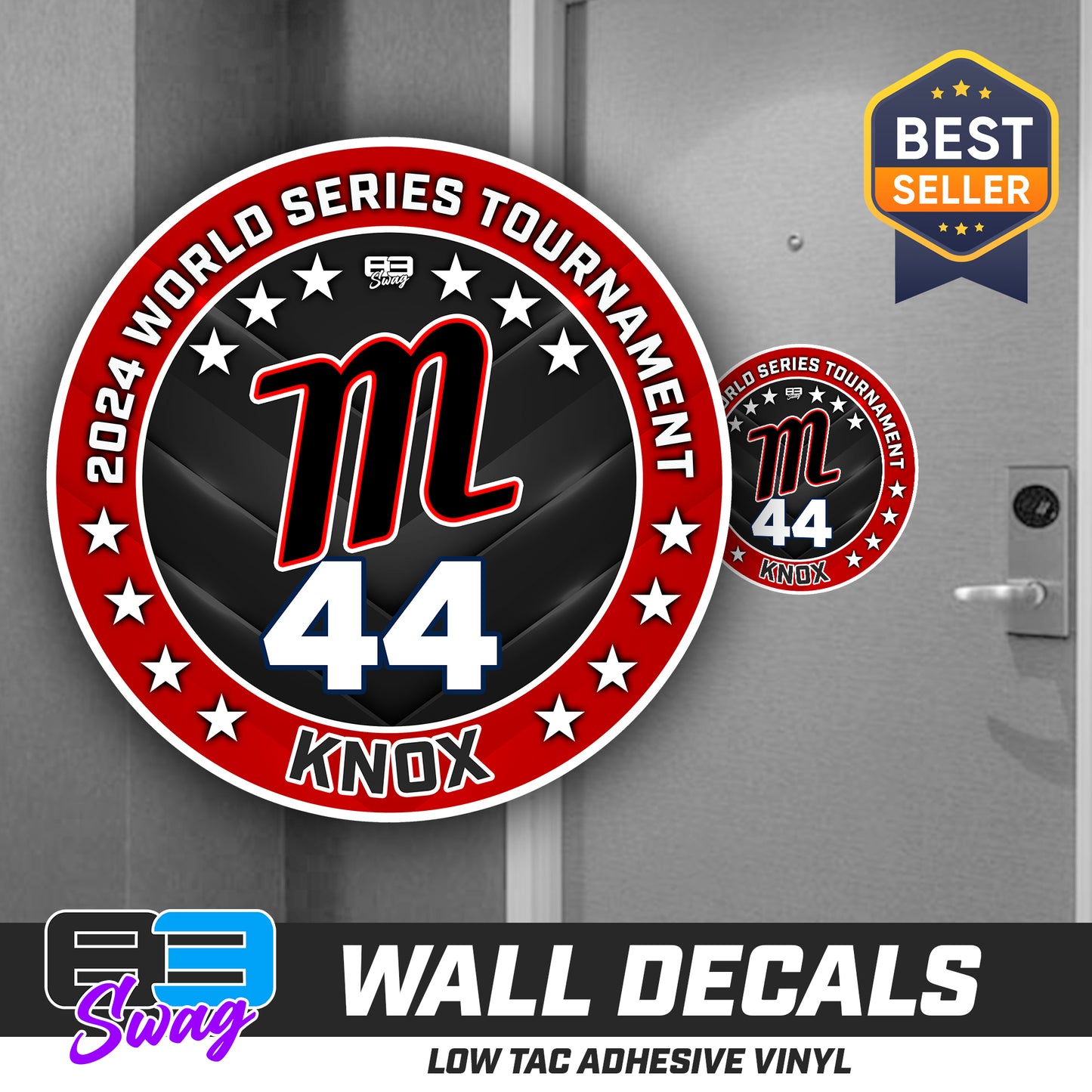 TEAM ORDER ONLY - LOW TAC WALL DECAL! - SYA Mets V1