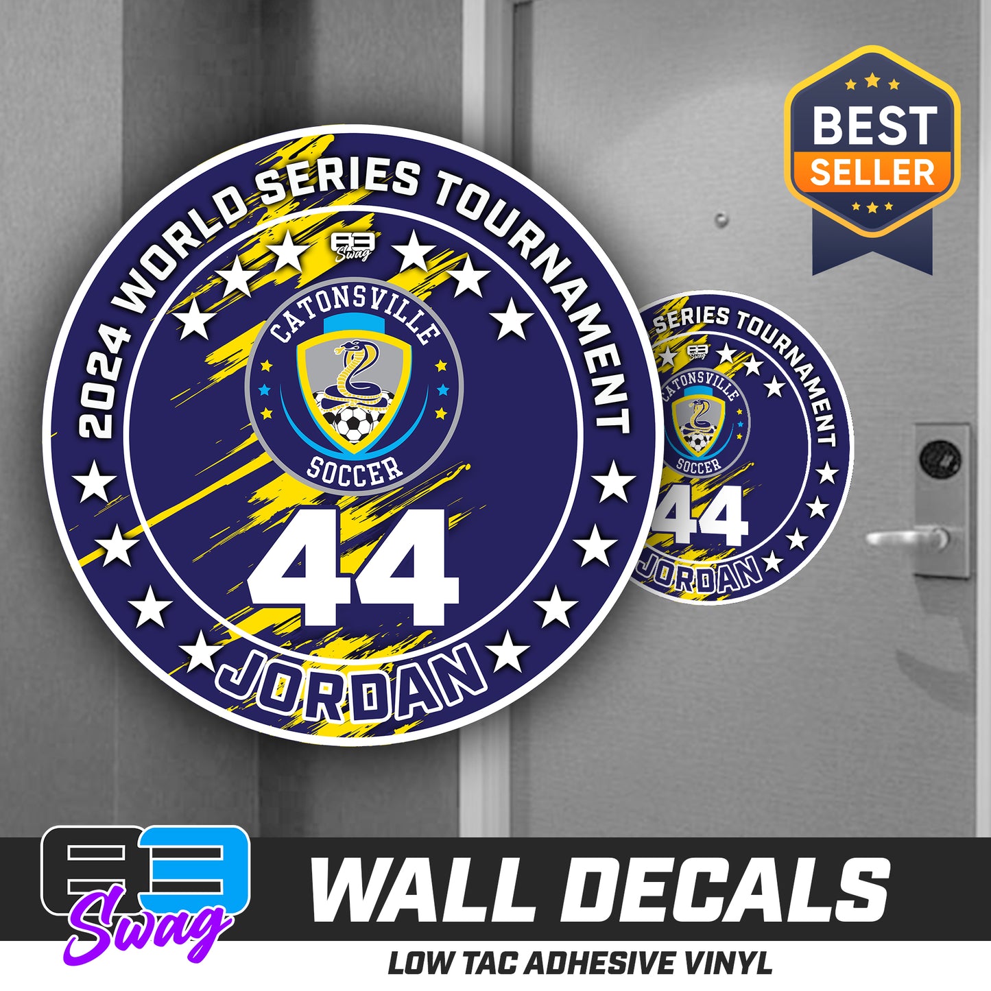 TEAM ORDER ONLY - LOW TAC WALL DECAL! - Catonsville Cobras Soccer