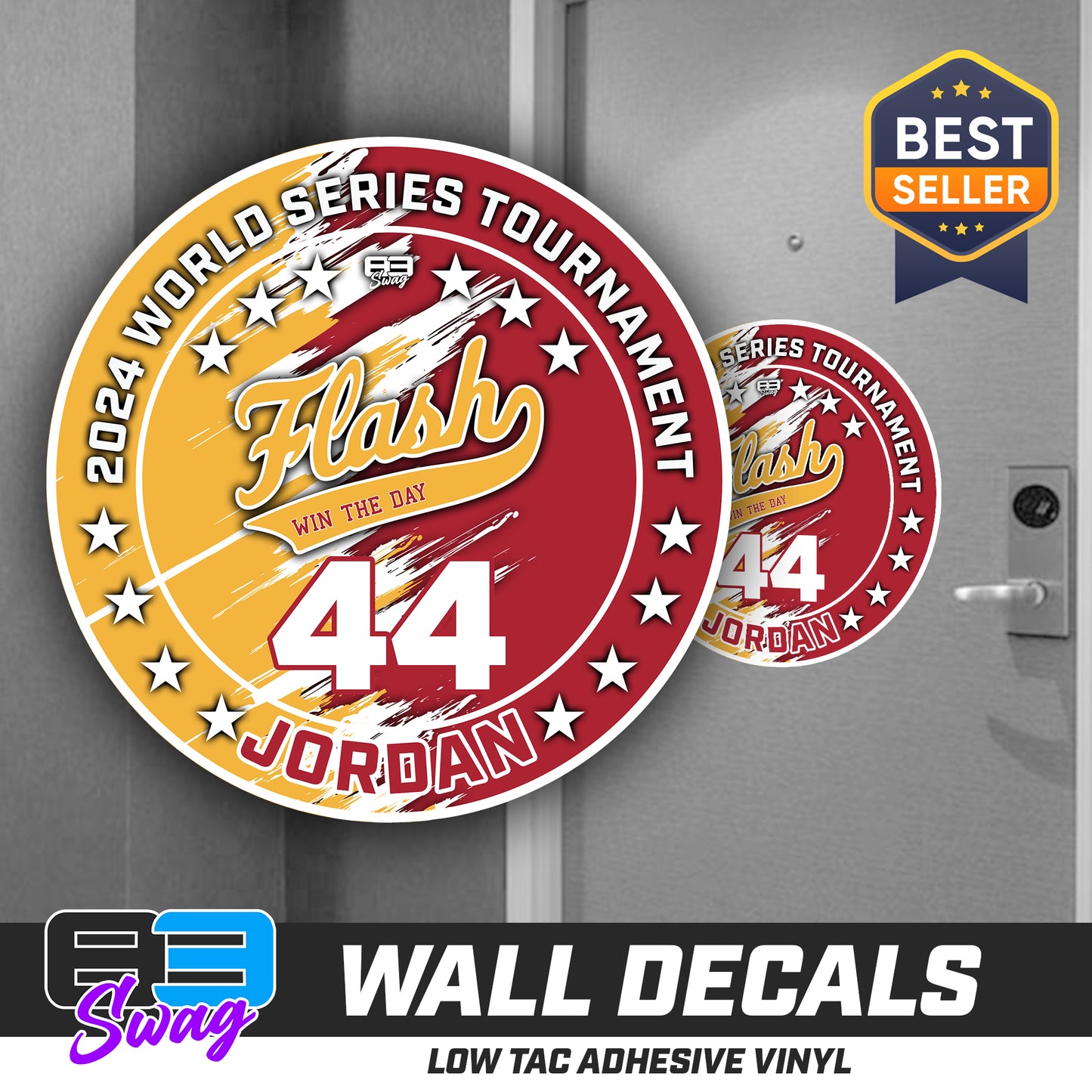 TEAM ORDER ONLY - LOW TAC WALL DECAL! - Flash Baseball