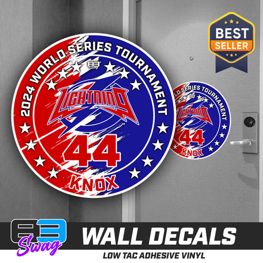 TEAM ORDER ONLY - LOW TAC WALL DECAL! - Palm Beach Gardens Lightning