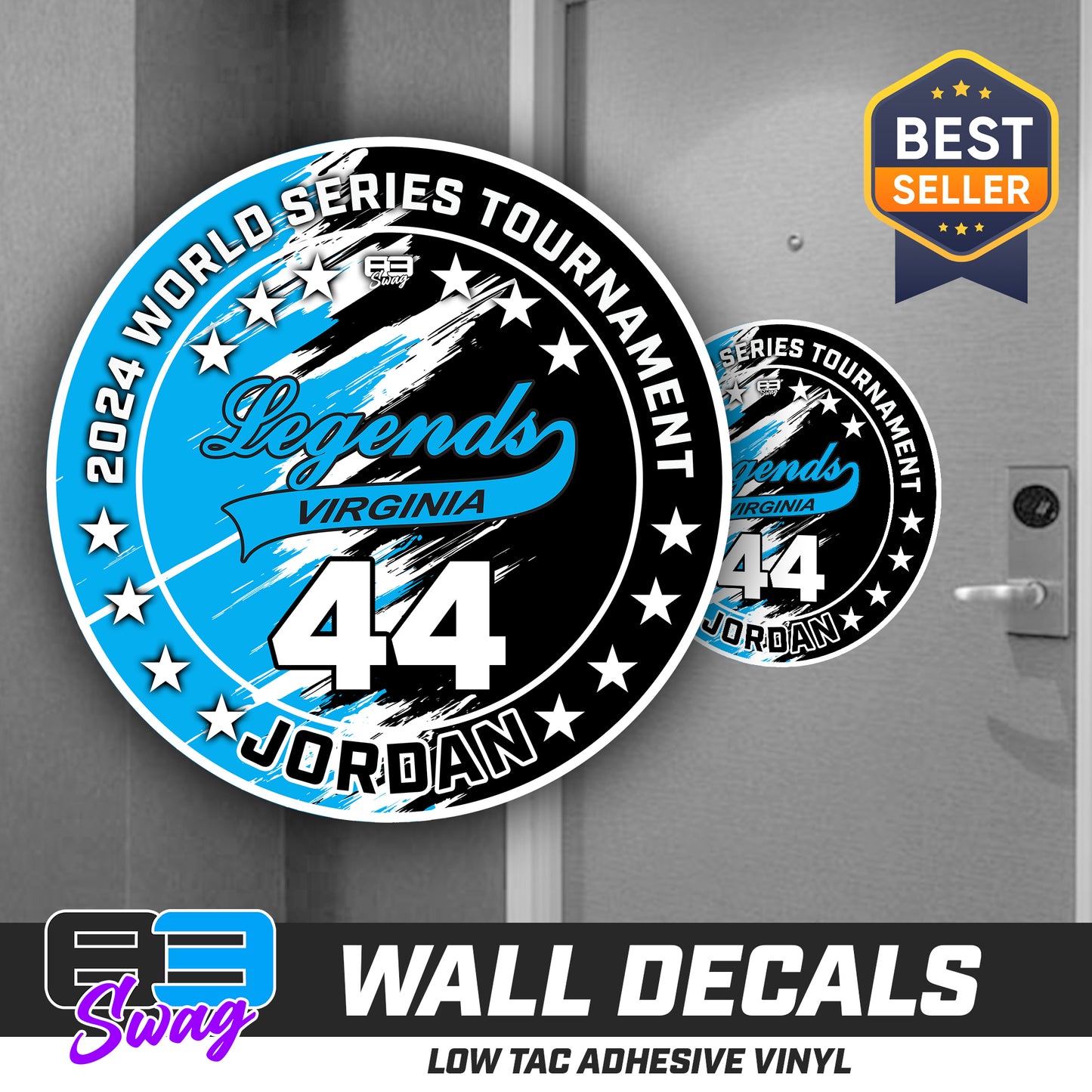 TEAM ORDER ONLY - LOW TAC WALL DECAL! - Virginia Legends Softball