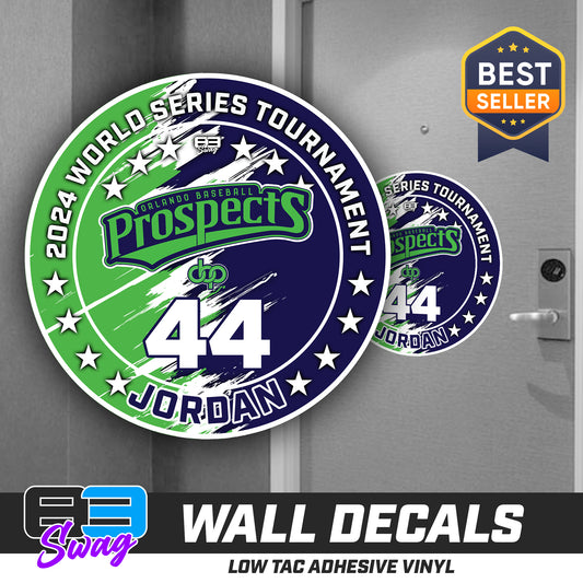 TEAM ORDER ONLY - LOW TAC WALL DECAL! - Orlando Baseball Prospects - OBP