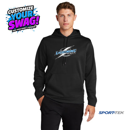 Sport-Tek Sport-Wick Fleece Hooded Pullover - Lightning Premier Softball