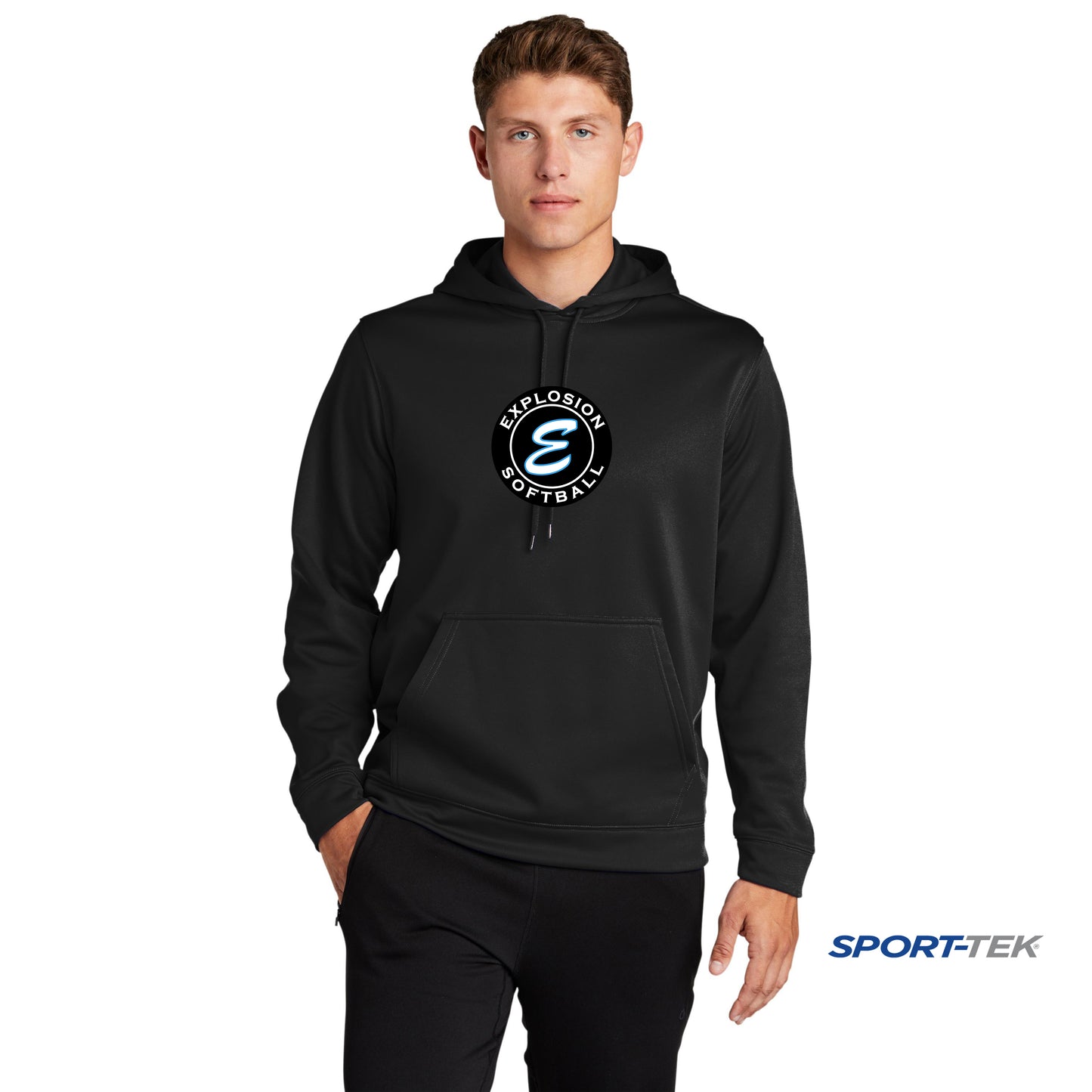 Sport-Tek Sport-Wick Fleece Hooded Pullover - Explosion Softball