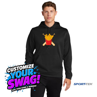 Sport-Tek Sport-Wick Fleece Hooded Pullover - Team Rally Fries Baseball