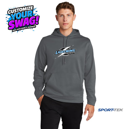 Sport-Tek Sport-Wick Fleece Hooded Pullover - Lightning Premier Softball