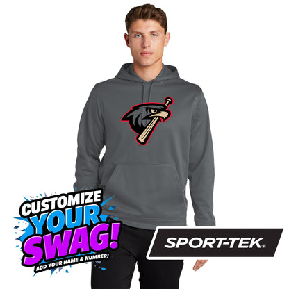 Sport-Tek Sport-Wick Fleece Hooded Pullover F244 - MSA Redtails Baseball