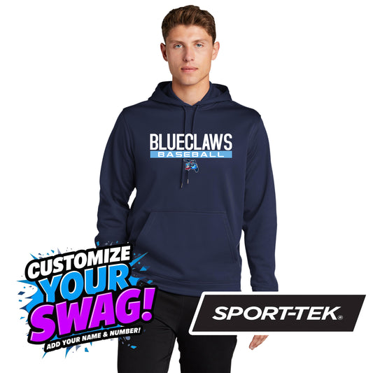 Sport-Tek Sport-Wick Fleece Hooded Pullover F244 - FCA Blueclaws Baseball