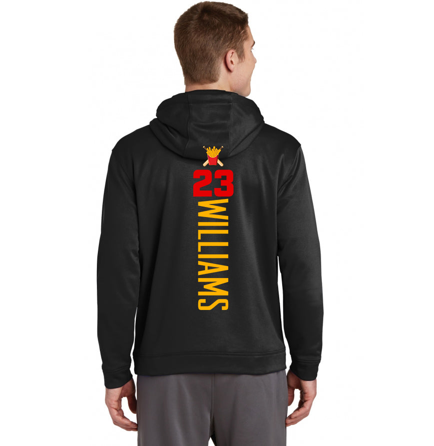 Sport-Tek Sport-Wick Fleece Hooded Pullover - Team Rally Fries Baseball