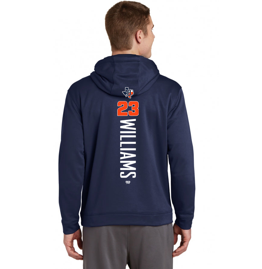 Sport-Tek Sport-Wick Fleece Hooded Pullover F244 - Dallas Tigers Baseball