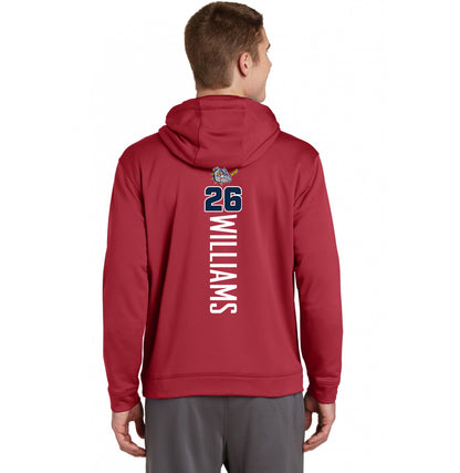 Sport-Tek Sport-Wick Fleece Hooded Pullover F244 - Bloomingdale Bulldogs Baseball