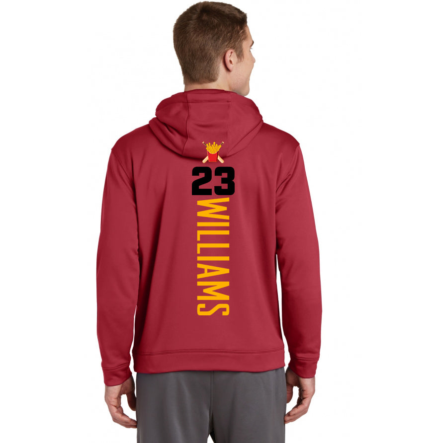 Sport-Tek Sport-Wick Fleece Hooded Pullover - Team Rally Fries Baseball