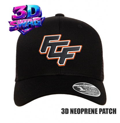FCF FLIGHT - 3D PATCH TEAM HATS - Flexfit 110M Mesh Hat