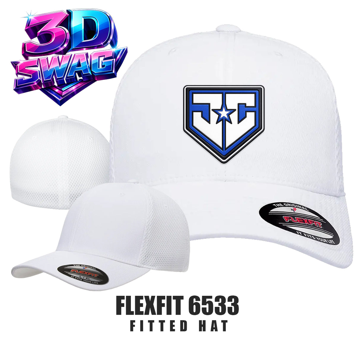 JCB - Flexfit 6533 Adult Ultrafibre and Airmesh Cap
