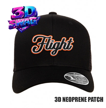 FCF FLIGHT - 3D PATCH TEAM HATS - Flexfit 110M Mesh Hat