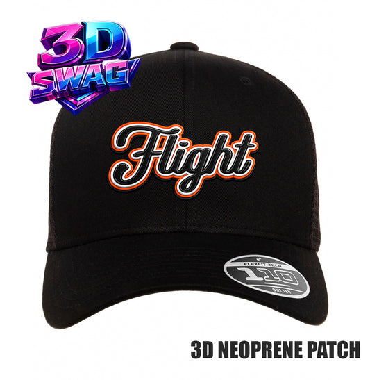FCF FLIGHT - 3D PATCH TEAM HATS - Flexfit 110M Mesh Hat